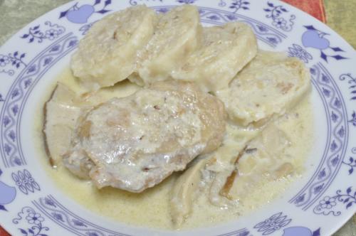 Kuře s houbami po Vodňansku  – Snadné recept z Česko kuchyně, hotový za 30 - 45 minut